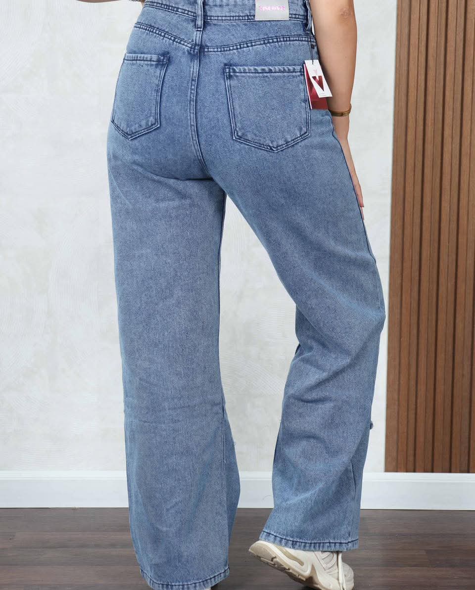 Jeans baggy motif étoile