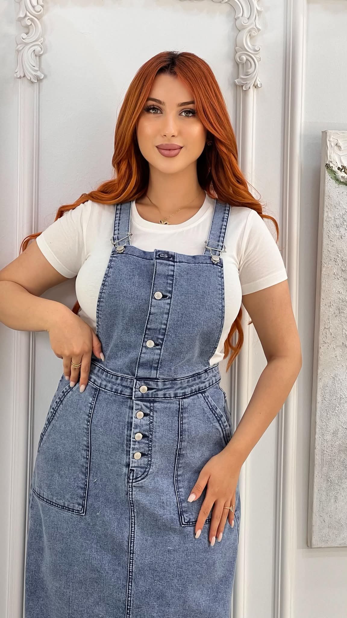 Salopette jeans